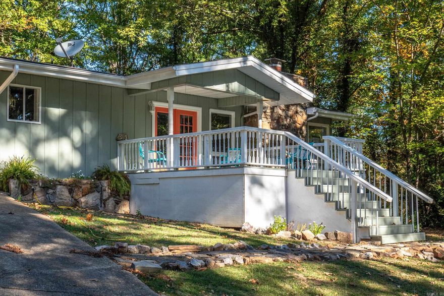 This cozy cottage has been totally renovated top to bottom. You'll love the real 3/4" hardwood floors throughout the home. There is a massive quartz countertop for barstool seating and meal prep. Not to mention the custom cabinetry that keeps the kitchen both spacious and inviting. The front deck is a perfect location for a relaxing evening after a long day. In the bathrooms you'll find quartz counters with double vanities in each as well as updated tile walk in showers and comfort height toilets. The furnishings are negotiable and a new roof is being installed currently! This updated home is a must see before it's gone! Call for an appointment!