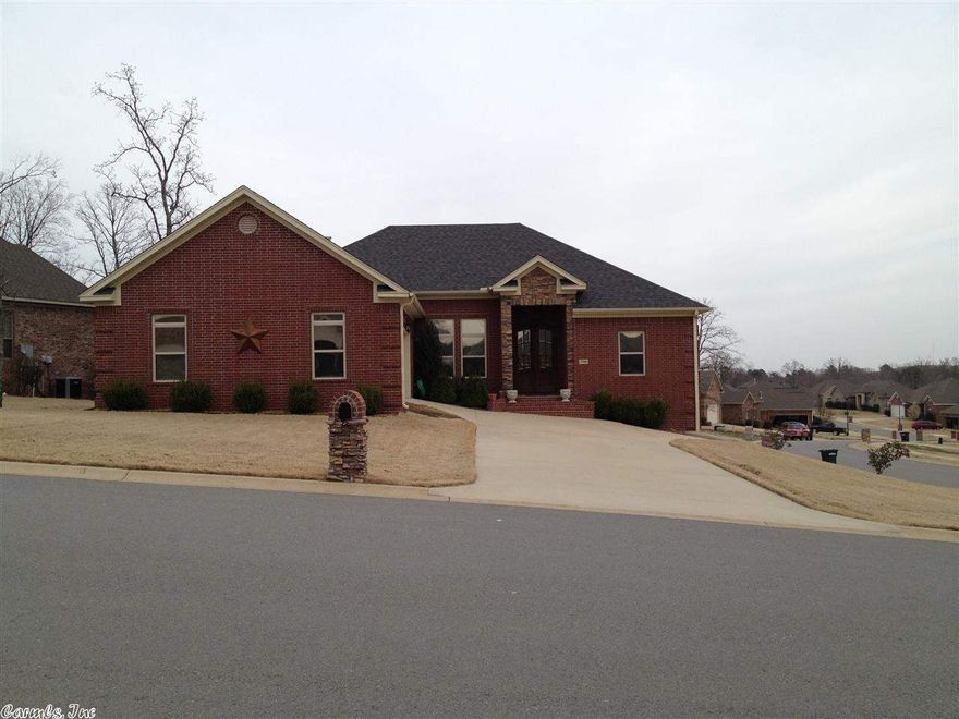 Beautiful home in a great Sherwood neighborhood. Open layout, perfect for entertaining. Gorgeous stained concrete floors throughout. Four Bedrooms and 2.5 baths, Master is separate. Granite countertops in the  kitchen and bathrooms. Home has a surround sound and wireless ADT. The garage is oversized, and there is a covered patio at the back of the house