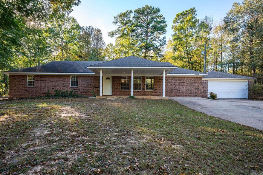 Welcome Home !!! This home is secluded on over 3 acres with 3 bedrooms, 2 bathrooms, an open living area with office or second living area and an eat in kitchen.  Detached two car garage.  New Carpet and New Paint !!!  Home Qualifies for RD 0% Down, ask your lender about this option for you.