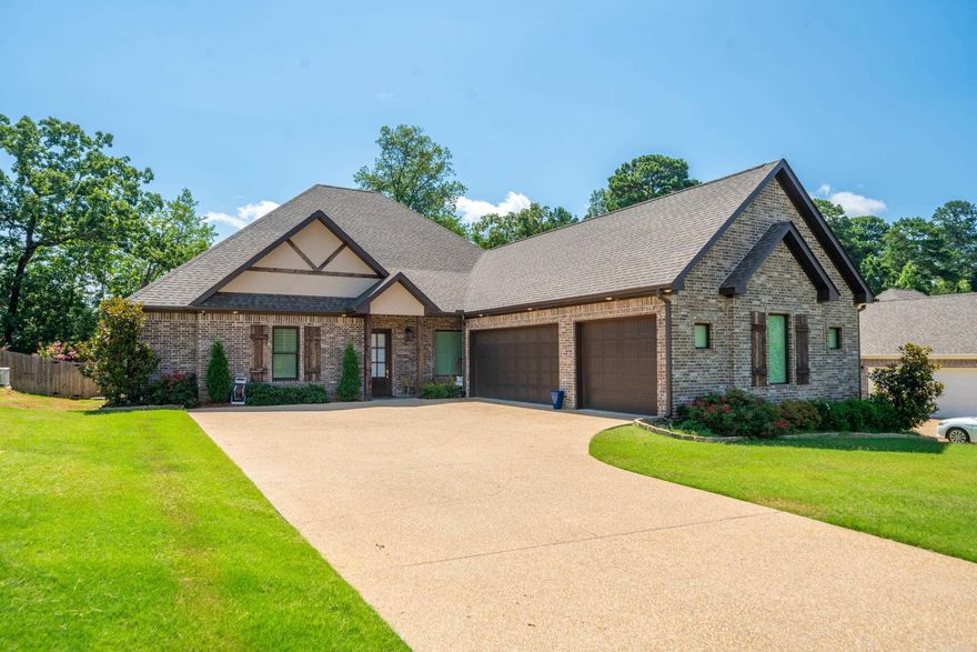Welcome to 301 Arlington Park Drive, nestled in one of Hot Springs' most sought-after neighborhoods next to Hot Springs Country Club. This beautifully maintained 4-bedroom, 3-bath home offers spacious living with modern comforts and classic charm. Step inside to a grand living area featuring a vaulted wood ceiling that adds warmth and character, perfect for both entertaining and relaxing. The open floor plan flows seamlessly into a bright and airy kitchen and dining space. Each of the four bedrooms offers generous space, with large closets providing ample storage throughout. The three full bathrooms are tastefully designed, offering convenience for family and guests alike. Golfers will love the three-car garage, while the floored attic provides excellent additional storage or potential for future expansion. Enjoy outdoor living on the covered back porch, ideal for morning coffee or evening gatherings. Located just minutes from shopping, dining, and all the attractions Hot Springs has to offer, this home is a rare find in a prime location.