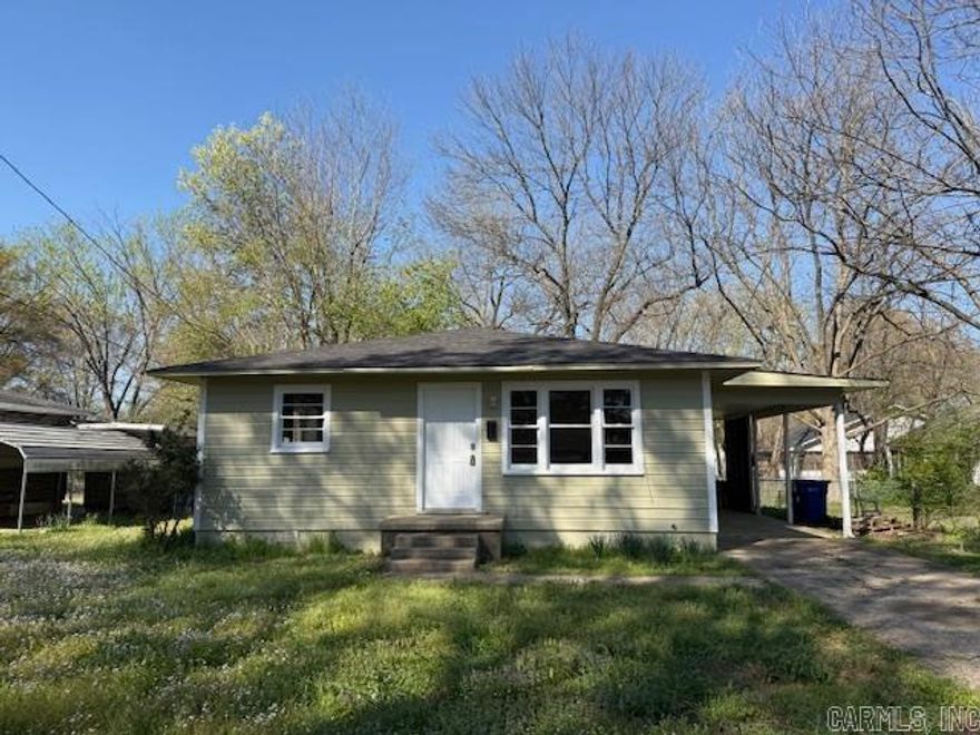 Great home for first time home buyers, those wanting to downsize or investors. Hardwood flooring in the living room, dining area, and one bedroom. The other two bedrooms have new luxury vinyl flooring and are freshly painted. The entire exterior of the house has been painted within the last month. The roof is only 4 years old. Water heater is 1 year old. The backyard is fully fenced and is a very nice size. Storage shed, refrigerator and the washer/dryer convey.