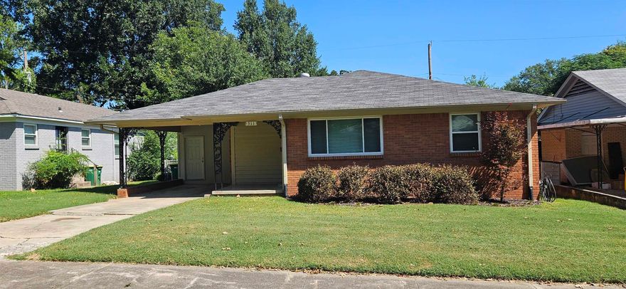 3 bedroom / 1.5 bathroom updated home in Parkhill area of North Little Rock. Kitchen appliances include stove, fridge, dishwasher, and disposal. Washer and dryer are also provided for your use (no maintenance is provided). Also included are blinds, ceiling fans, hardwood floors throughout, patio, fenced backyard, shed, and 1 car carport. Pets may be considered.