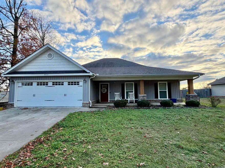 Charming Craftsman-style home nestled on a spacious lot in the highly sought-after Crossroads Village. This beautifully designed home features an inviting open floor plan with a cozy fireplace in the living room and a bright, modern kitchen complete with granite countertops. Enjoy the outdoors year-round on the covered back porch overlooking a huge, fully fenced backyard—perfect for gatherings, kids, individuals, or pets.  This home is priced to settle and offers incredible value in a fantastic location. Opportunities like this don’t come often—schedule your showing today!