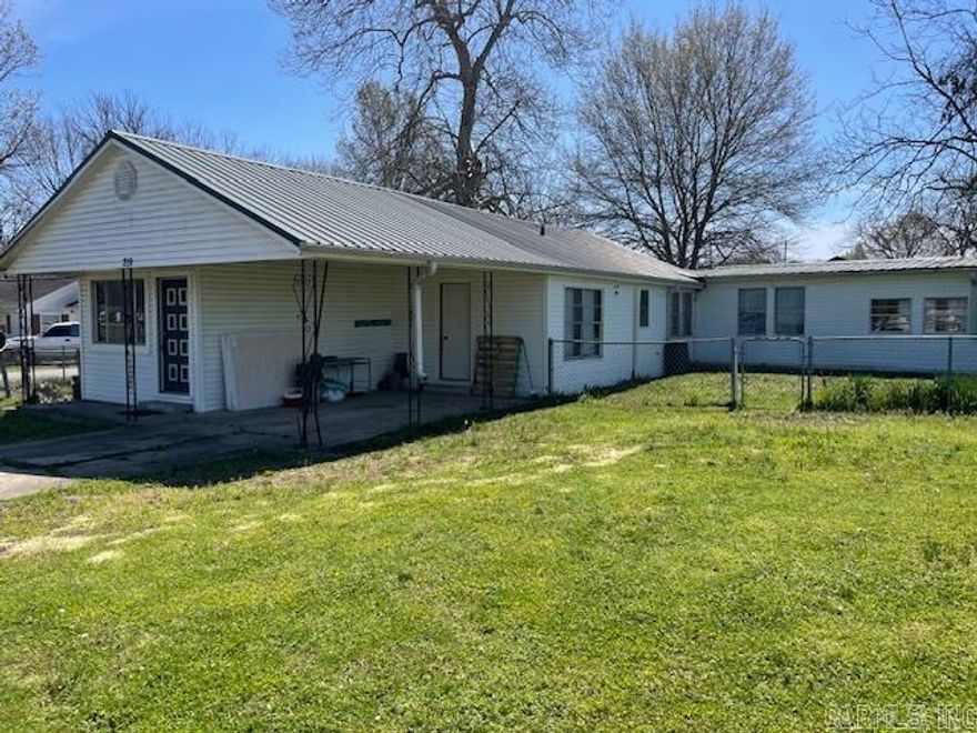 Investment property in a nice area. 2 bedroom and 1 bath located on a large corner lot. Metal roof and metal exterior siding. Fenced back yard. Will need some TLC. Sold AS Is.