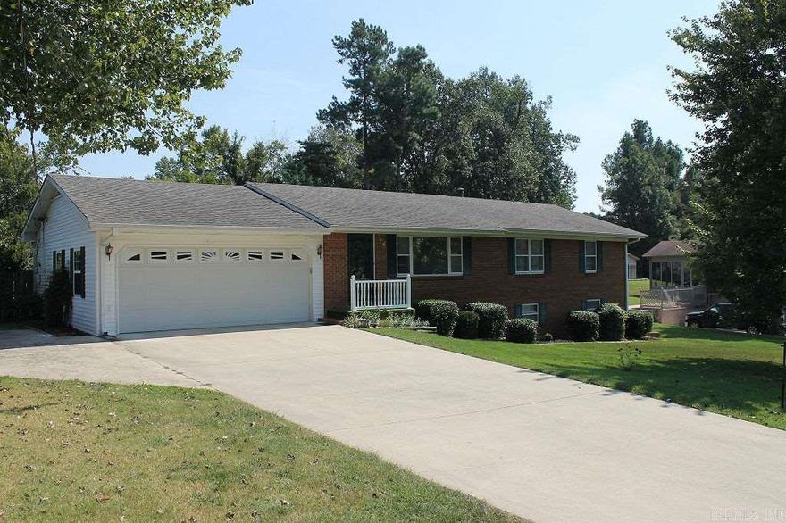 Great home on the south side of town. This 3 bed, 2 bath home has a spacious living room w/gas fireplace. The kitchen has updated appliances and tile back-splash. The half basement is partially finished w/ den that could be a 4th bedroom and large laundry room. The backyard in perfect for entertaining with a covered patio and in-ground pool! Updates also include new H/A. Call for more information!