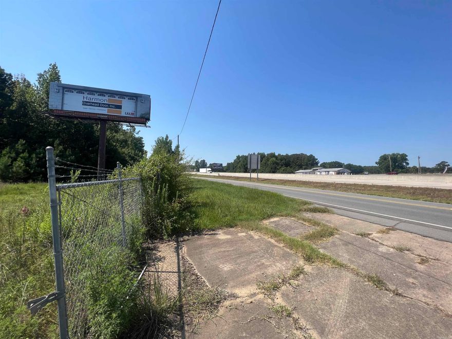 PRIME LOCATION & VISIBILITY along HWY 67/167 Frontage Rd. (Future I-57). C-3 Zoning.  Currently has Billboard Leased on corner of property, lease will convey.