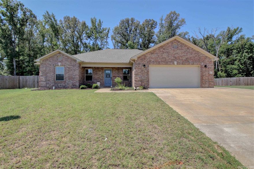 Spacious 4 bed/2 bath home in Huntington Place subdivision. This beautiful property is located at the end of a cul-de-sac and boasts a large backyard with an 8 ft privacy fence to the back neighbors, covered patio for relaxing or entertainment, and an extended driveway for additional parking, an RV, or other toys. The interior is a split floor plan/open concept with plenty of windows for natural light and granite throughout. The huge master suite includes a walk-in shower, dual sinks with a separate vanity area, and a big walk-in closet. The kitchen comes with all stainless-steel appliances, pantry, and seating at the center island. Refrigerator, washer and dryer convey!! You DO NOT want to miss out on this one!!!
