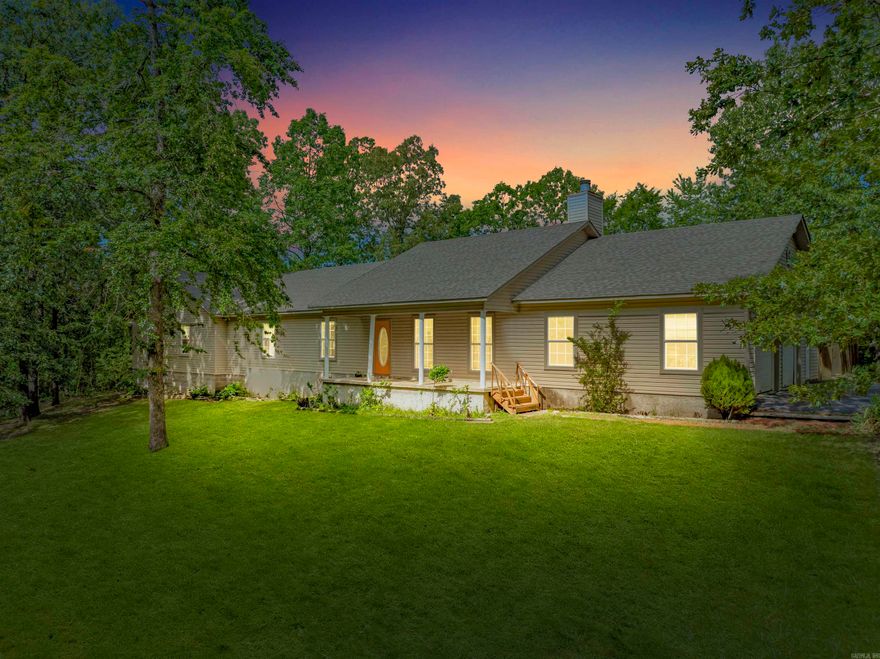 No neighbors in sight! This secluded retreat offers nearly 4 acres of mature woods and total privacy. With 3,500 sq ft of living space, it features 6 bedrooms, 2 full and 3 half baths, a spacious living room with cozy wood-burning fireplace, den/game room, mudroom, central vac, and abundant storage. Enjoy an oversized 2-car garage, detached shop, and an above-ground pool with a huge deck (pool needs new liner). A security system is included for added peace of mind. Located on a private paved road with a circle drive. Recent updates: 2 water heaters and HVAC (2017), brand-new roof (June 2025). Peaceful, spacious, and move-in ready—live your best life here! Appraised August 2024 at $445,000. **(See attached appraisal)**(See video attached to listing)**(Agent see remarks) **(Use caution near pool area. The pool is currently empty; it does not contain water. For your safety, do not enter the pool area unattended) **