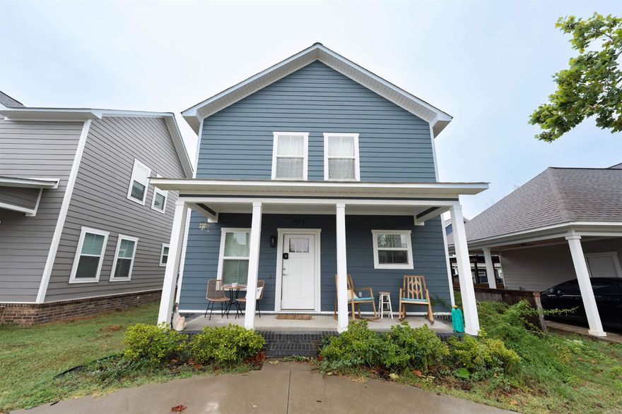 Discover your perfect home in this stunning three-bedroom, two-bathroom residence, built in 2021. This house has sleek granite countertops and stainless steel appliances, complemented by stylish stained concrete flooring on the first level. Conveniently designed, you'll find a spacious bedroom and a full bathroom on the ground floor. Upstairs, two additional bedrooms and another full bathroom. All bedrooms have large walk in closets. Centrally located in Conway, this home offers the added benefit of being right across from Hendrix College and just minutes from interstate access. Don't miss the opportunity to make this contemporary haven your own!