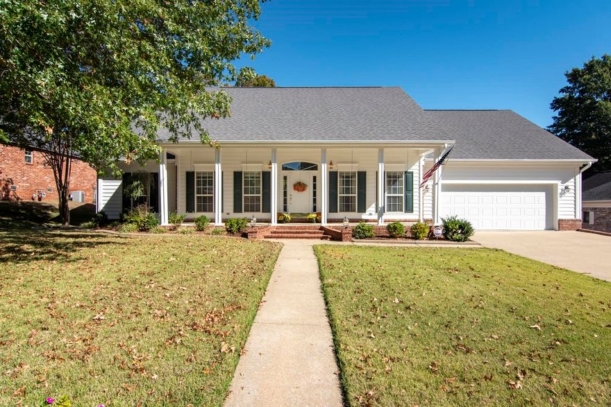 Exceptionally well maintained home with great street appeal. An inviting front porch welcomes you inside. Tall ceilings, beautiful moldings and abundant light make this home a wonderful place to live and entertain. Hardwood floors in common areas. To the left of the foyer is an office with a wall of built-ins and French doors to provide privacy. To the right is the Formal dining room. The large great room has built-ins and a cozy fireplace. The newly updated kitchen has quartzite countertops, new cabinetry and backsplash. There are 2 bedrooms with a full bath on the left side of the home and the generous sized Primary suite has an updated bath with shower and large walk-in closet. The laundry has room for second fridge and a powder bath is located near by. There is a large deck, great for outdoor entertaining which backs to a green space. A neighborhood park is located nearby. A large storage area is located under the home with cemented floor.