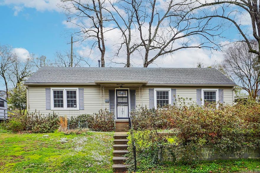 Come see this charming house in one of Little Rock's established and highly desirable neighborhoods. Perched on a 0.28 acre lot, with a terraced back yard and huge, fenced garden area (with a shed!) this house is a gardener's dream. Planted with tons of perennials, and spring bulbs galore, the yard is pretty all year long. With 1600 sq ft, plus a screened porch there's room for everything. The wood floors are in great shape, and the living room boasts a great built in. The drive way  connects Rockwood to Pine Valley, so you never have to back out! See Showing Remarks