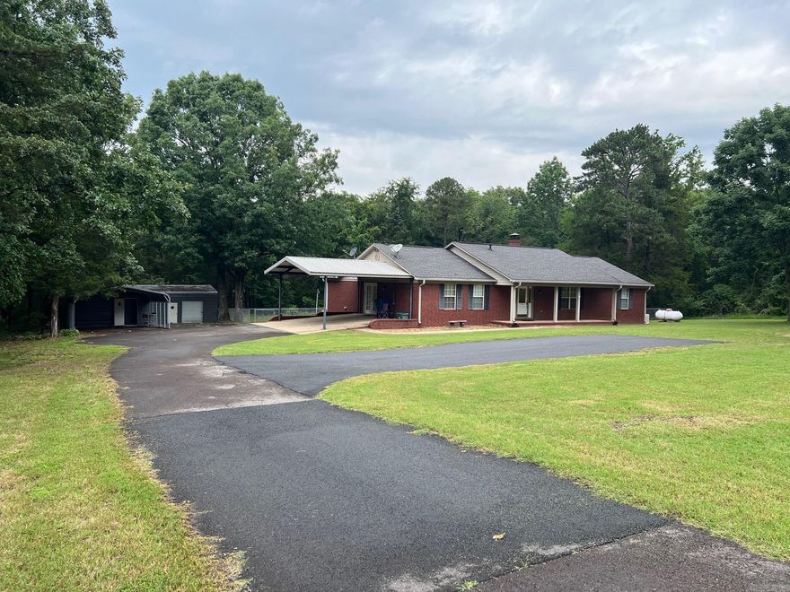 Well Maintained Brick Home. 3 Bedroom 2 Bath. Wood burning Fireplace.  Fenced back yard. Two nice outside storage buildings with electric. Above Ground Pool Generac Backup Generator. Split Floor Plan, Granite Counter Tops, Seller is offering a flooring allowance or seller paid closing cost. Sits on 1.91 acres