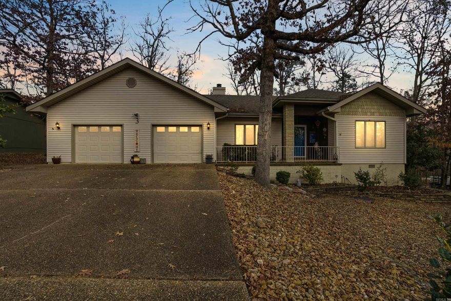 Welcome home! Beautifully maintained and thoughtfully updated, this handicap accessible home showcases engineered hardwood flooring, freshly retextured walls, and modern paint throughout. The inviting living room features a cozy gas log fireplace and flows seamlessly into a bright, airy sunroom that's climate controlled. A private office sits just off the laundry room, providing the perfect space for work or hobbies. The primary suite offers direct access to the back deck and an en-suite bath equipped with a dedicated water heater. Step outside to enjoy the expansive wraparound deck, accessible from the primary bedroom, office, and sunroom—ideal for outdoor relaxation and entertaining. Additional highlights include a fenced backyard, whole-house vacuum system, and an oversized two-car garage. VA-approved handicap accessible modifications completed in 2008! Schedule your showing today!