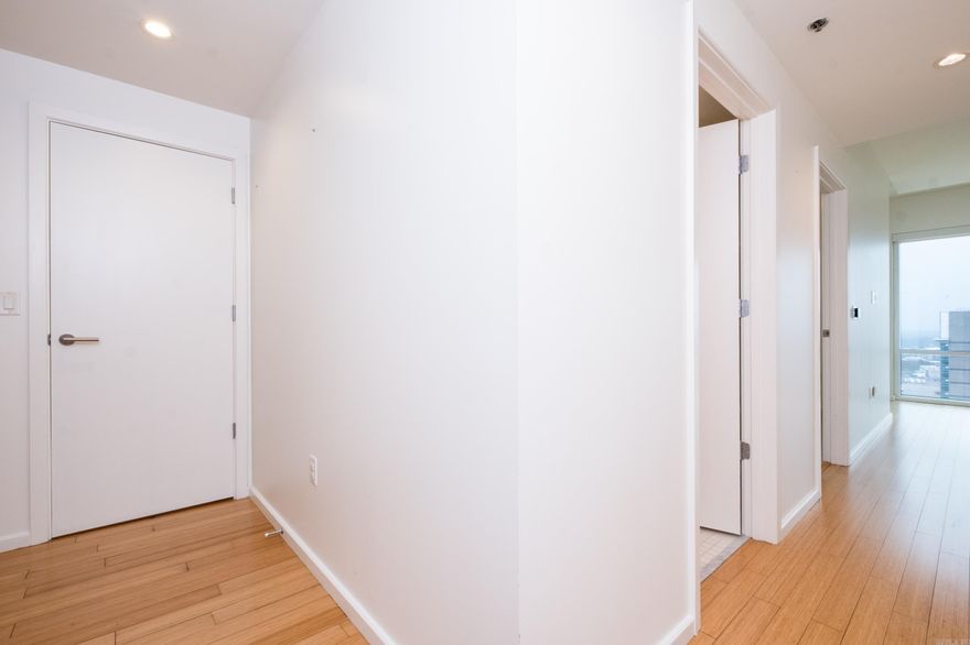 Skyline condo with spectacular easterly views for amazing sunrises and views of the Arkansas River. Fantastic floor plan for easy living. Spacious family living and dining with floor to ceiling windows and automatic shades. Balcony accessed through the living room. Gourmet kitchen with top of line appliances, cabinets with pull out drawers and pantry with custom shelving. Newly painted in 2023 and upgraded HVAC in 2025. Wonderful amenities including concierge, parking garage w/EV charging stations, and two parking spaces for condo, gym, pool, beautiful common areas, dog walk, grills, fire pit, and rooftop community room. Close to downtown restaurants and attractions and bike/walking trails.