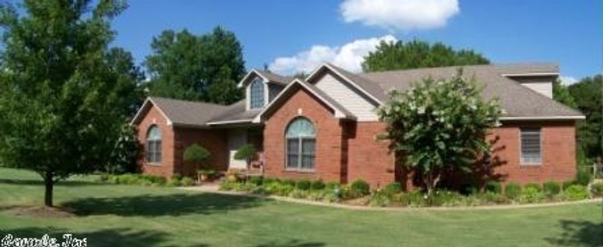 3600sqf t traditional 4BR/3BA custom home on 20 beautiful acres.Split floor plan boasts huge master w/spa-like retreat. All other rooms are spacious w/ ample storage.  Energy efficient geo-thermal zones system. Formal Dining & Living Rms. Chefs dream kitchen.16x30 sunroom has FP & lots of windows providing stunning views of stream,  stocked pond, extensive landscaping and wildlife.2 large decks great for entertaining.Sprinkler system fed by well.Workshop, 2 car garage, tiled mud room, laundry & Lg Pole barn