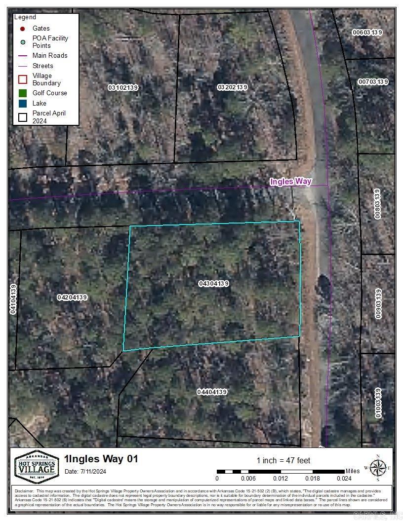 ne Time Buy in Fee for Hot Springs Village of $250. A monthly POA fee of $49 also applies. Owner Financing Available with $2,000 Deposit. Roads maintained by POA. Hot Springs Village is a gated community with 9 golf courses, 11 lakes, 30 plus miles of walking trails, state of the art fitness complex, indoor/outdoor pickleball courts and an outdoor pool.