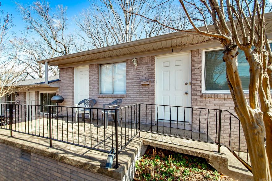 Welcome to 7608 T Street ~ Prime Investment Opportunity.  An all brick quadraplex in the heart of Cantrell located close to The Heights, Hillcrest & West Little Rock.  Step inside to an inviting open concept floorplan with recent updates to include LVP flooring in some of the units, new paint, appliances and gutters.  The large kitchen has lots of cabinets and counter space.  All units have front porches, parking & separate meters.  Roof has been replaced within the last five years, two new HVAC units in two of the four units, and all have been serviced annually.  Best of all, NO HOA fees; allowing for greater profitability!  Whether you're looking to expand your portfolio or secure a mid-term rental hotspot for professionals & students …Don’t let this opportunity slip away!