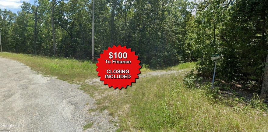 Buy one lot and get 50% off an additional lot! Owner-finance for easy terms. Nice lot to develop or hold for future value. Public water and electric are available to run to property and will need septic. Owner/agent. No mobiles allowed. Finance is $100 down and $99 a month for 10 months. Quit claim deed conveys. Closing costs are included. No limit on lots. Bulk land sales specialist with the best land prices in Arkansas. Over 10 years, as a licensed Realtor, selling land.  Parcel ID# 405-21566-000