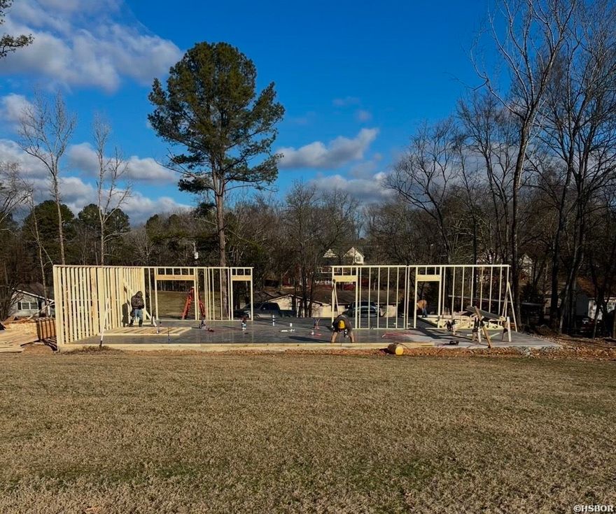 One of several new one-level homes beginning in the beautiful golf and boating community of Diamondhead in Hot Springs. This home offers 3 bedrooms and 2 full baths, along with an open plan overlooking an awesome golf front view of Diamondhead Golf Course. Enjoy loads of natural light throughout, and there are two outdoor porches to relax and take in the views of the course and nature. The primary bedroom has a luxurious on-suite with a huge custom walk in shower (complete with a bench and rain showerhead), plus a large double sink vanity with a granite top and plenty of storage, as well as a walk-in closet that will wow you! The custom kitchen comes with granite throughout, lovely shaker cabinets, a huge island for entertaining, beautiful stainless appliances, and a spacious walk in pantry! Located on Lake Catherine, this lush gated area offers golfing and boating, an outdoor pool, a clubhouse with a restaurant/bar and event rooms...and vistas that will take your breath away!