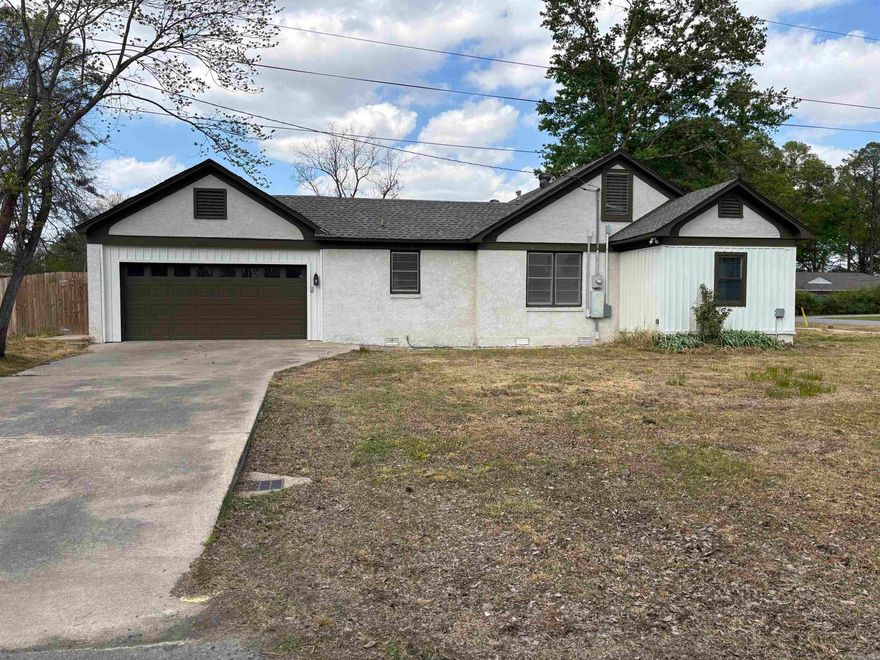 Totally renovated 3BR/2Bath with new water lines, sheetrock, insulation, total rehab in both bathrooms and kitchen with new butcher block countertop, new cabinets, flooring, partial electrical and lighting. Laundry room has a new slab with lines and water heater, new floor, walls and insulation. All new duct work and HVAC. New doors and light fixtures. Three new beams and blocks under house along with visqueen. This home has had a complete renovation and move-in ready!  New fence, deck and large backyard. Attic has lots of storage and new railing. New architectural roof.  Come see today.