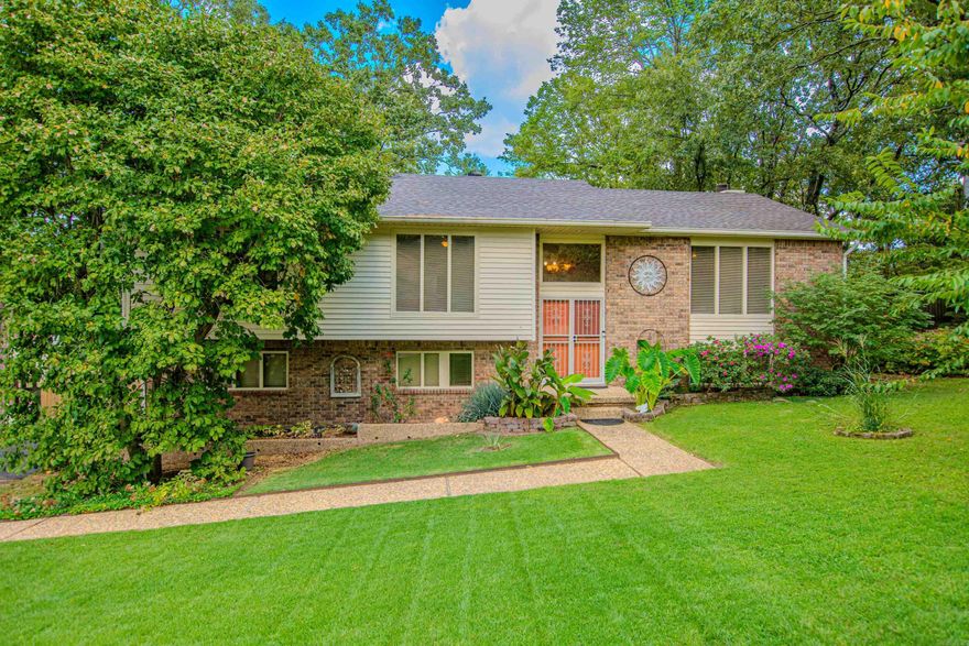 This 4 Bedrm 3 bath shines like a new penny. There have been loads of updates-  upstairs kitchen 2024, both baths 2024, roof 2017, HVAC down 2018, all new paint upstairs.  Upper deck and lower patio offer great space for outdoor entertaining & large level yard for the little ones to play. This is a versatile floor plan. The main level has 3 bedrms and formal living/dining. The downstairs has a bedrm, den, kitchen and bath so is perfect for teens to hang out with friends, a super man cave, older child to have a place of their own or a mother in-law arrangement.  Upstairs Refrig. and washer/dryer convey. Great neighborhood park and pool just down the street.