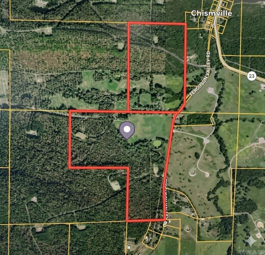 287 acres hunting and pasture land for sale in Chismville Arkansas. This parcel has a creek, open meadows and wooded acreage. Easy access and private gated entrance.  Surface rights only on this parcel will transfer. Perfect for recreational relaxation and fun. ATVs  Deer other Wildlife. Property has a current lease on  it.  Power and water available. The tract is several miles from Booneville, 42 miles from Clarksville, and 43 miles from Fort Smith. retreat area.