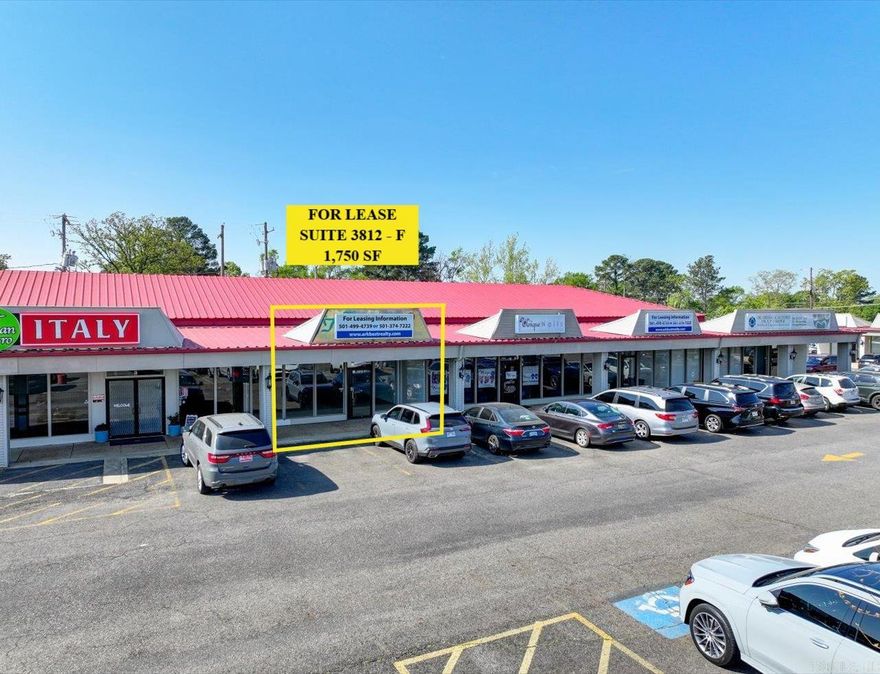 This space offers 1750 SF of open concept space flooded with natural light, perfect for versatile use. With abundant parking and a competitive lease rate, this high-traffic location ensures maximum visibility for your business.