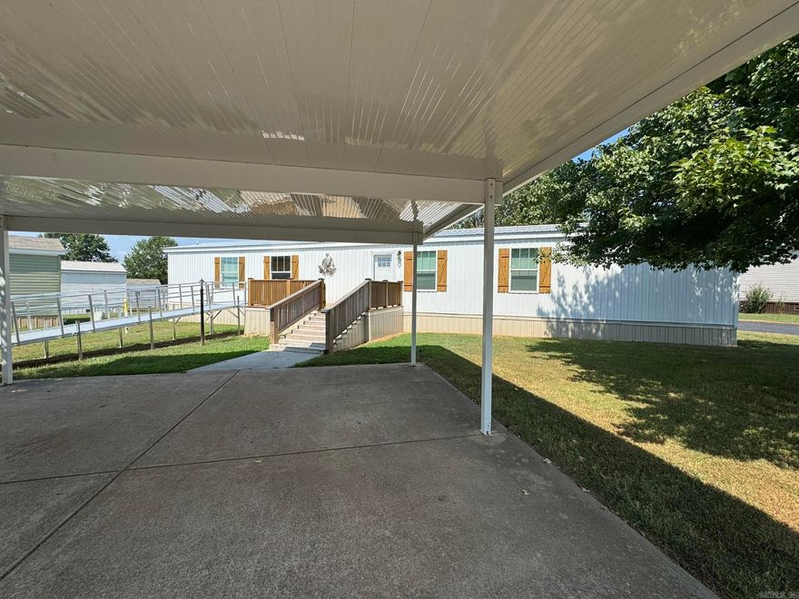 ENJOY 55+ LIVING IN THIS WELL-DESIGNED 3 BEDROOM/2 BATH HOME SITTING ON A SPACIOUS CORNER LOT, WITH A WELL-DESIGNED RAMP THAT LEADS UP TO AN AWESOME OPEN FRONT DECK. THE HOME FEATURES A COVERED 2 CAR, CARPORT, A WELL-BUILT (LARGE STORAGE SHED), INSIDE YOU WILL FIND A SPACIOUS FLOOR PLAN WITH A WELL-DESIGNED & EQUIPED KITCHEN. TWO GUEST BEDROOMS & GUEST BATH. PLUS, A SPACIOUS MASTERBEDROOM & WELL-DESIGNED MASTER BATH, WITH A WALK-IN CLOSET. THE PARK OFFERS LAWN CARE, SNOW REMOVAL, WALKING TRAILS, A SWIMMING POOL, A COMMUNITY CENTER WITH WORKOUT EQUIPMENT & KITCHEN. LOCATED ONLY A FEW MINUTES FROM THE FAMOUS WHITE RIVER, THIS HOME IS A REAL FIND.