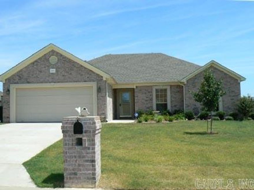 Very open floor plan with oversized living room with tray ceiling and corner fireplace.  Beautiful stained cabinetry.  Master Bathroom features separate jetted tub and shower.  No Smoking. No Pets.