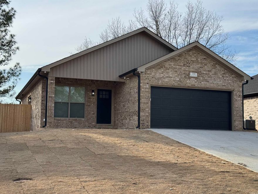 Be the first to live in this beautiful new construction home offering 3 bedrooms, 2 bathrooms, and a spacious 2-car garage with MyQ smart technology.The open-concept layout features abundant natural and recessed lighting, gray shaker cabinets, quartz countertops, Delta faucets, stainless steel appliances, a large pantry, and a dedicated laundry room. The primary suite includes a walk-in closet with a custom built storage bench and a private en-suite bath with a double vanity. Additional bedrooms offer generous closet space, along with upgraded ceiling fans and 2" faux wood blinds throughout the home. Enjoy outdoor living with a covered front porch and a private side patio that opens to a fenced backyard. Energy-efficient features include central heat and air with heat pump, blown in insulation, and LED lighting.