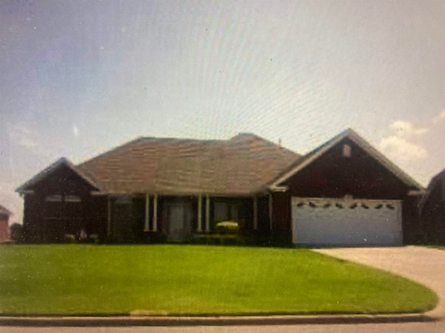 Beautiful custom built home built on the golf course with view 2nd Fairway from the covered patio. All brick home with rain gutters on front and rear, well maintained yard,two car garage with storage room. This home hosts four bedrooms,all have ceiling fans, split plan, large great room with gas log fireplace, coffered ceiling, formal dining room, galley kitchen with breakfast area and bar. Master is large, master bath has seperate shower and jetted tub, two closets, double vanity. The laundry room has a large sink. Roof is 2 years old, new stove, garbage disposal. and dishwasher in kitchen. This home is protected by a very sophisticated fire/smoke/Carbon Monoxide detector/heat detector system, complete with a bed shaker to alert you in the night if there is a fire, as well as loud sierens in several parts of the house and attic. This warranty is transferable to new owner. Laminate flooring in living, dining, kitchen, hallways, was all new in 2023. The Seller is the original owner and had this home custom built to their specifications. This home has been well cared for and is spotless! Move in ready!!