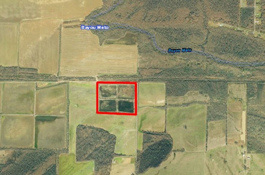 This 40 acre property in Scott, AR, Lonoke County has turkey, waterfowl, duck, whitetail deer, and small game on it. In the past it has been used for minnow and rice farming. There is a 6 inch well on the property with an electric pump that can flood all four ponds with a flip of a switch. Bayou Meto is very close (see maps) as well as numerous fish and rice farms making this property excellent for duck hunting. Just 10 minutes from downtown Lonoke, AR.
