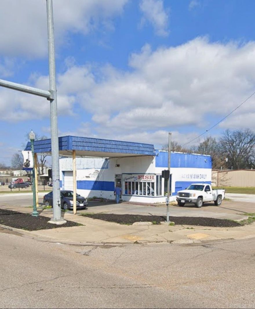 Former gas station located in