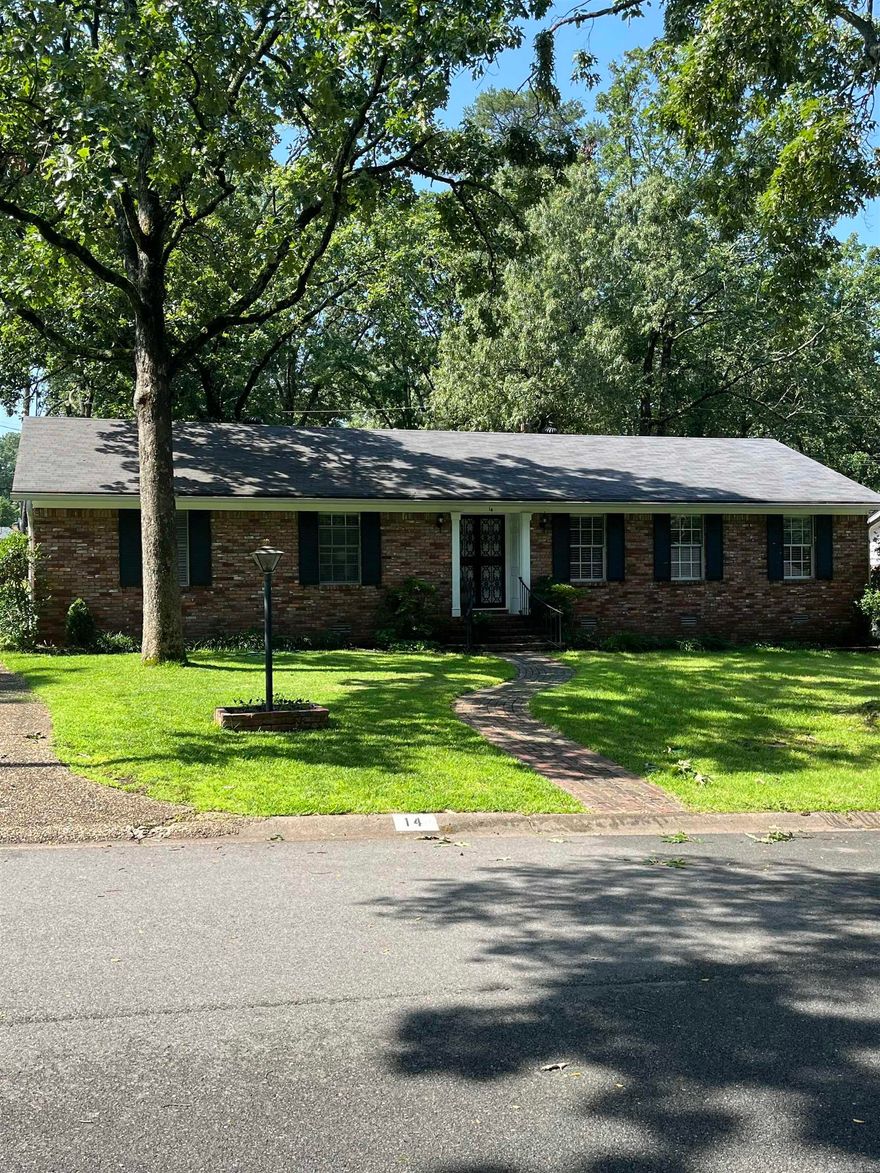 Fabulous, updated 3 bdrm/2 ba Leawood gem! Move in ready, one level charming brick home on a very quiet street. Super location! Remodeled kitchen opens to family room and features granite countertops, stainless appliances, gourmet gas cooktop and GE Advantium combo microwave/convection oven. Entertain in the separate dining room just off the kitchen. Warm hardwood floors and tile throughout. 2 living areas with LED dimmable can lights and double doors for privacy. Both full baths newly remodeled with new tile, granite and fixtures, primary bath with new walk in shower and 2nd bath with a tub/shower combo. A converted gas log fireplace warms the family room and makes a cozy retreat. New roof in 2018! Ceiling fans in most rooms. Nice level lot with lush fenced back yard, sprinkler system and gutters. Serene patio for relaxing with a cool beverage. Great neighborhood amenities with park, picnic area and pool. (pool membership optional w/annual fee) Proximity to parks, schools, restaurants and shopping provide a peaceful yet convenient lifestyle. Washer & Dryer negotiable. A must see! This one will not last long! Agents see remarks!