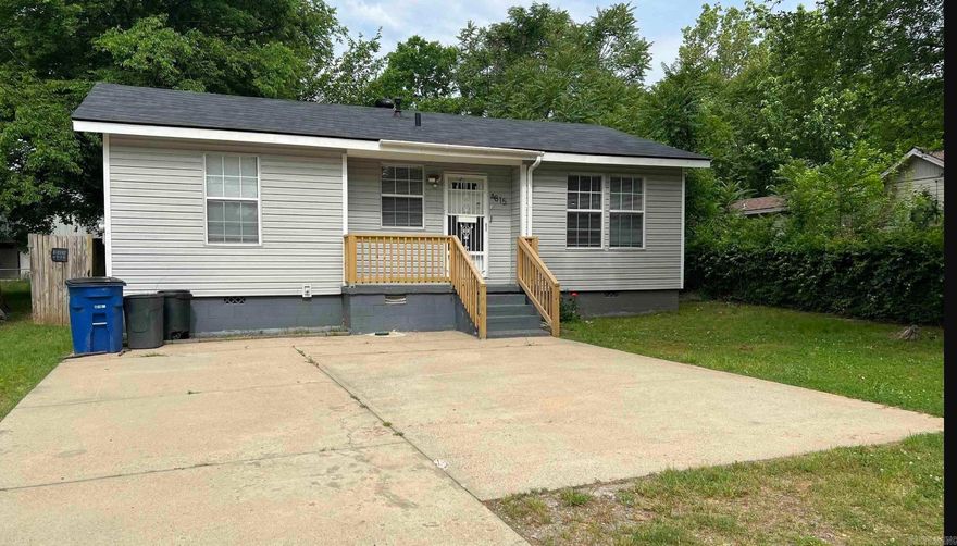 New roof (2021), new paint (2022), new hot water heater (2021), new fridge (2022), new dishwasher, new LVP floors (2021), new HVAC package unit (2020) and fully fenced. All stainless steel appliances. No washer and dryer but there are hookups. Close to interstate system, Camp Robinson and all things shopping in North Little Rock. Large back yard with additional storage. Plenty of parking for family and guests. 1 small dog or 1 small cat. Please note there is a one-time $300 pet fee upon lease signing. $50 application fee. Available now. Tenant pays all utilities. Owner maintains yard.