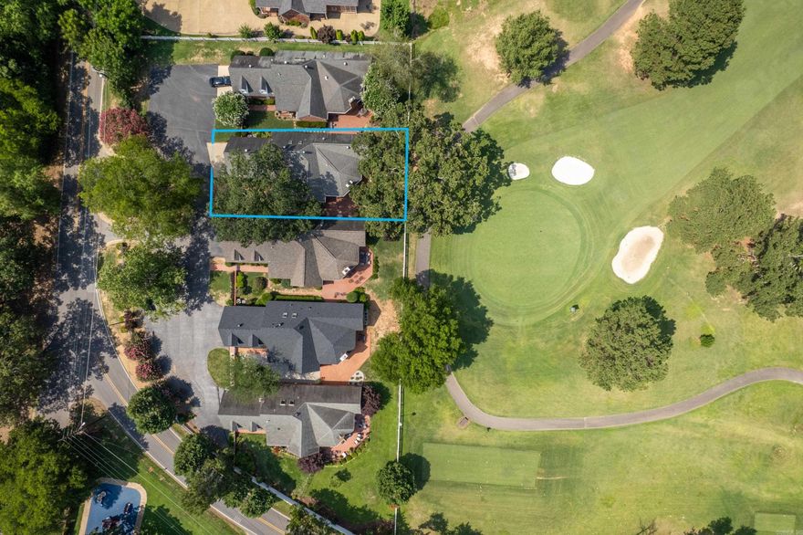 The ultimate golf course living right on the 4th hole of the Hot Springs Country Club Course. One owner home. With a little updating what an awesome home you could have. Imagine sitting out back with the views of the greens in both directions.  Centrally located close to shopping and medical facilities. Open living concept. Two bedrooms and two bathrooms downstairs . One large bedroom, bath, and sitting area upstairs. Great for entertaining. Chimney sweep inspected chimney in September 2023.