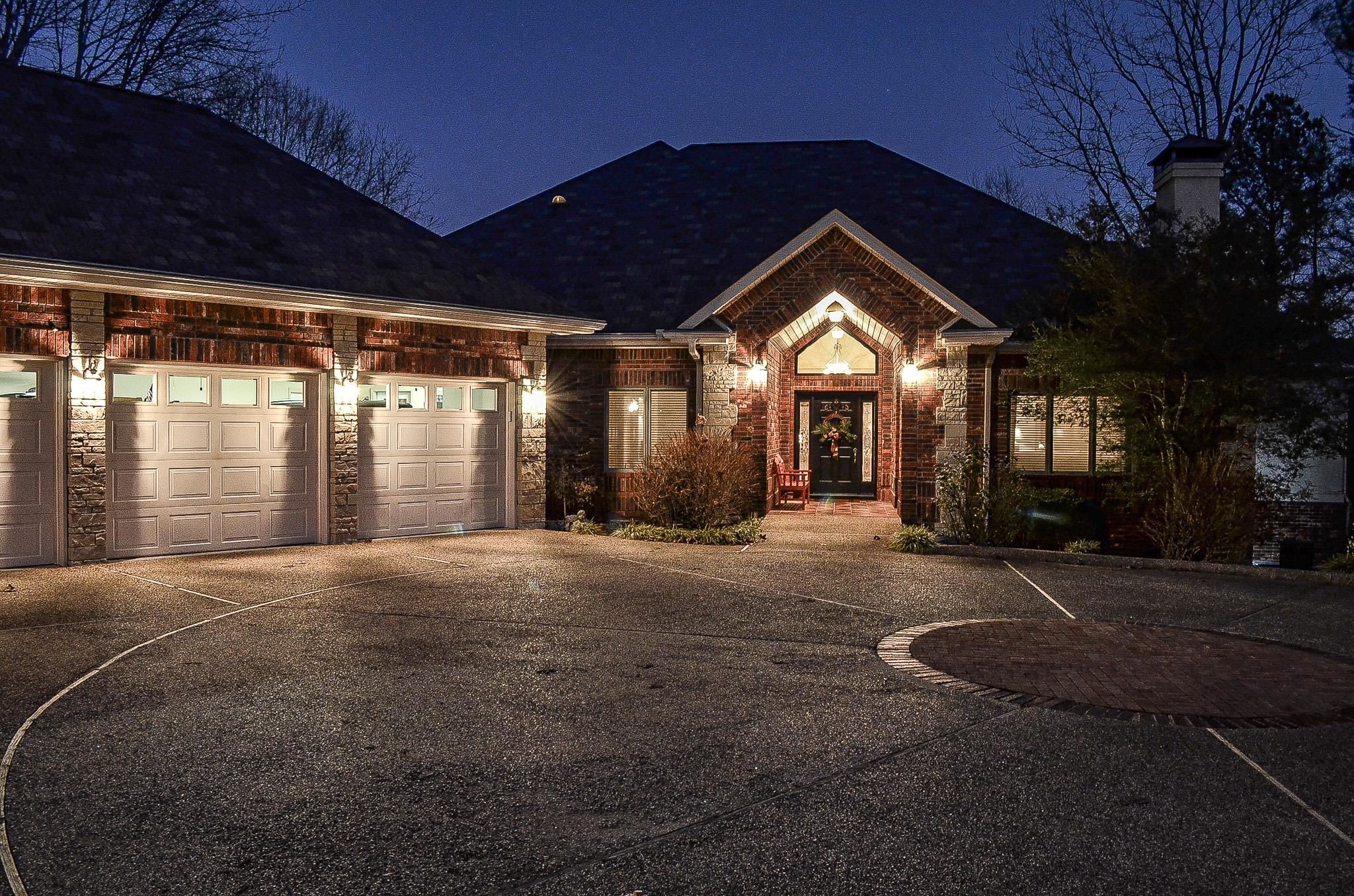 Professionally landscaped yard and spacious circular drive greet you to this welcoming home. Entry opens to soaring custom windows and views of #17 Diamante golf course with stunning water feature. Large great room with vaulted wood ceiling. Wet bar with granite countertops, ice maker, bar refrigerator and sink. Kitchen with all new stainless steel dishwasher, six burner gas cook top, and Refrigerator to convey. New disposals in prep sink and kitchen sink. Kitchen has spacious cabinetry, granite countertops and warming drawer. Enjoy your relaxing covered deck and screened patio with eastern exposure from main living areas or cozy up to your fireplace in the hearth room right off main entry. Main floor continues with Primary bedroom with views, en suite with his and her walk in closets. Dual fireplace from primary bedroom to primary bath. Large jetted tub, granite countertops with dual sinks, and tiled walk in shower. Guest bedroom apart with en suite bath. Spacious laundry room and half bath on this level. Lower level with office, guest bedroom, bonus room, full bath and cedar closet. Workshop with garage door for golf cart. SEE AGENT REMARKS for POA and Diamante dues information.