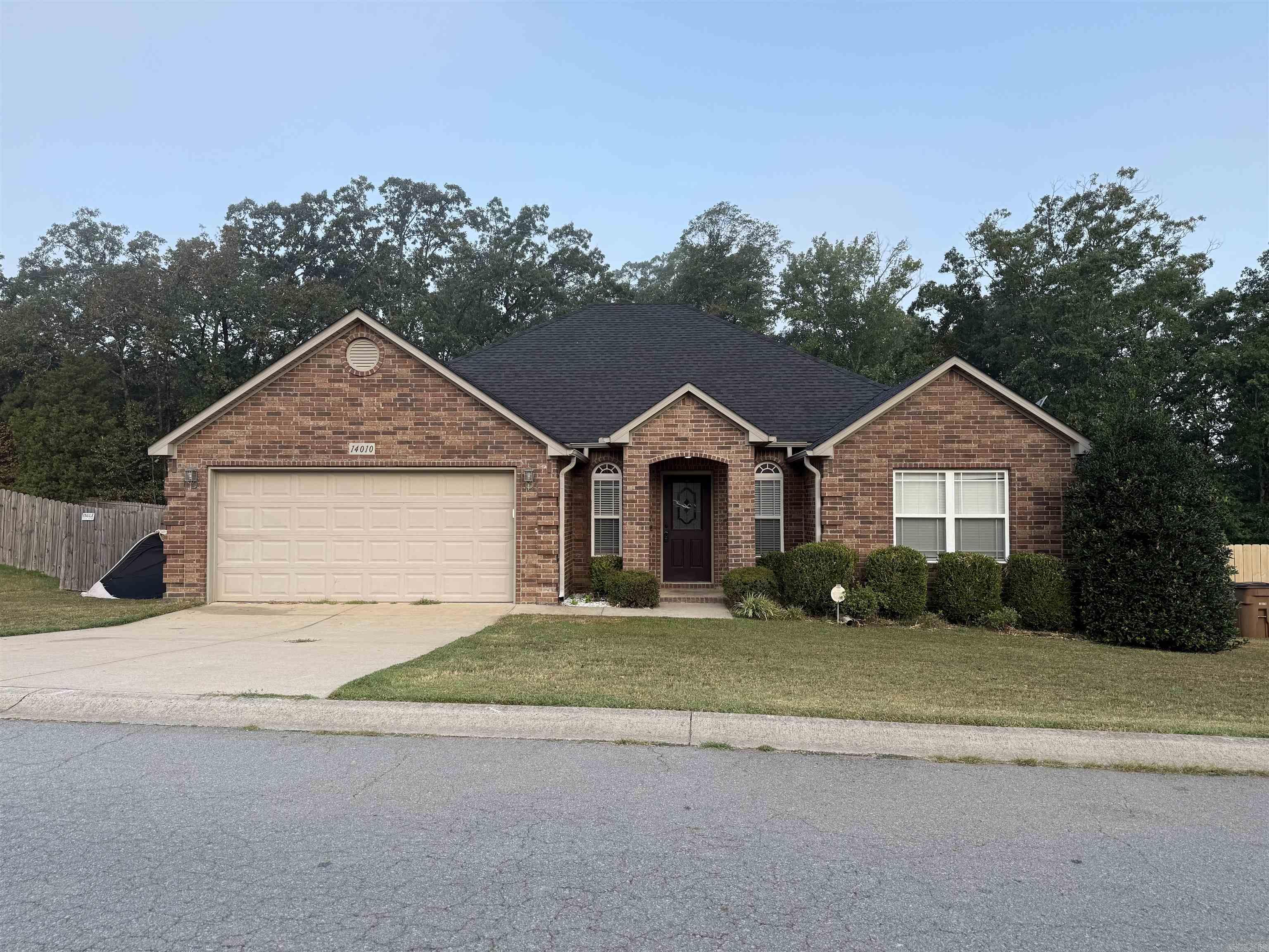 Superior value ready for a homeowner! 4br 2ba with over 1700sq ft. Split bedroom floor plan with open kitchen/living room. Granite kitchen counters, tile floor in kitchen, hardwood/laminate floors in living area. Separate shower and jetted tub in primary bathroom. Covered back patio, privacy fenced back yard, 2 car garage, and more. Seller paying $750 of buyer's first year home warranty. Seller paying for new survey. Vacant, go & show, schedule through showingtime online or css by phone 501-244-0333.