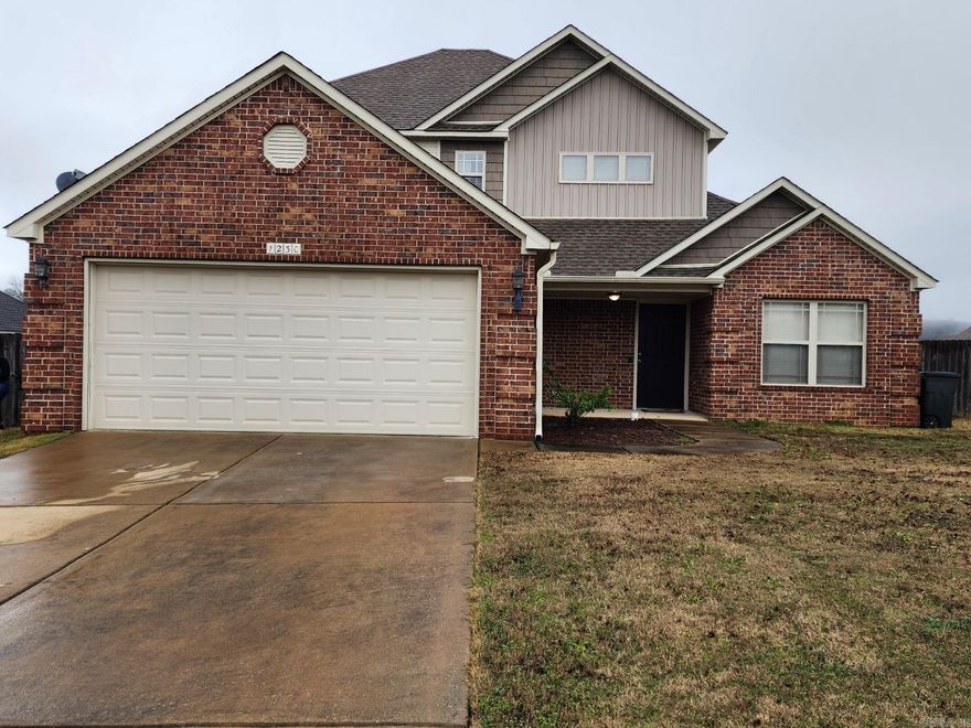 This 3 bedroom, 2.5 bathroom home qualifies for Rural Development loan which mean No Down Payment!!! This beauty sits in the quiet North Hills Subdivision in Conway. If you are looking for plenty of space and comfort, this residence offers this and more. The spacious open-plan living area has recess lighting and is perfect for entertaining guests or just relaxing. The primary bedroom is located on the main level with a full bathroom with double vanities, separate shower, jetted tub and a large walk-in closet. Laundry room and 1/2 bath located on main level. Upstairs is only a few steps up. This level offers a spacious  Den or Office area, full bathroom with double vanities and 2 bedrooms. The back patio is covered. The large level backyard is privacy fenced and great for outdoor activities or large family gatherings. Schedule your private tour today and see all the endless possibilities this home has to offer. Open House 6-1-25 from 2 pm- 5 pm.