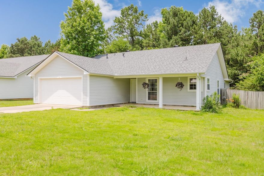 Located in the highly desirable Hickory Springs Subdivision, this well-maintained 3-bedroom, 2-bathroom home offers both comfort and convenience. Zoned for Harmony Grove Schools, the home features new luxury vinyl flooring throughout and freshly painted walls, doors and trim-giving it a bright, move-in-ready feel.  Enjoy the peace and privacy of a fully fenced in backyard that backs up to a wooded area, perfect for outdoor entertainment and relaxation. With only one previous home owner this home has been thoughtfully cared for and updated.  A gem like this, at this price wont last long! Schedule your private showing today!