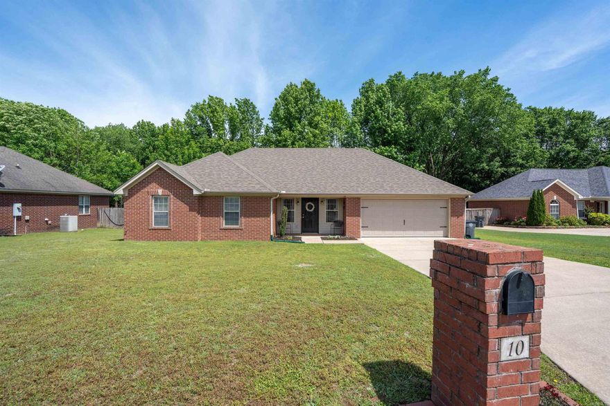 This well-designed home offers a highly functional floor plan in an established neighborhood. Featuring 3 bedrooms 2 bathrooms, the property backs up to wooded surroundings, providing both privacy & a peaceful, country-like setting. Inside, you’ll find a blend of LVP, tile, brand-new carpet throughout. The spacious living room flows seamlessly into a large dining area filled w/natural light, then into a wide galley-style kitchen w/ample cabinetry & counter space. The laundry room adds convenience w/built-in pantry storage & additional cabinets. The primary suite is generously sized, complete w/a private bath & walk-in closet. The two additional bedrooms are also nicely sized, each offering double closets. Storage is a standout feature, with extra closets throughout, a large storage room in the garage, & extensive floored attic space. Tilt windows make cleaning simple,  the geothermal heating system adds energy efficiency. Additional updates include a 1-year-old garage door, 2-year-old roof, and 1-year-old water heater. The home also comes equipped w/a security system. As an added bonus, the seller is including the refrigerator, washer, dryer. No flood insurance required. remarks