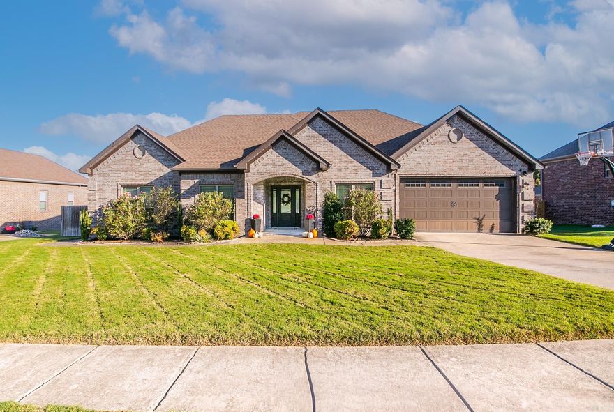 Welcome to the stunning residence at 1597 Waterford Drive, nestled in the heart of Cabot, Arkansas. This exquisite home blends modern comfort with timeless elegance, ideal for a tranquil and luxurious lifestyle. Offering four bedrooms and three bathrooms, the open floor plan seamlessly connects the living room, dining area, and gourmet kitchen, equipped with stainless steel appliances, granite countertops. The master suite is a private oasis with a walk-in closet and bathroom featuring dual vanities, a soaking tub, and a separate shower. Additional bedrooms are spacious and designed with comfort in mind. The beautifully landscaped backyard, featuring a spacious patio, is perfect for outdoor gatherings. Situated in a friendly neighborhood, the home is conveniently close to schools, parks, shopping, and dining options. Additional features include an attached 2-car garage, central heating and cooling, and a mix of hardwood, and tile. Don’t miss the opportunity to make this remarkable property your new home. Schedule a viewing today to experience its charm and elegance. Schedule your showing today!