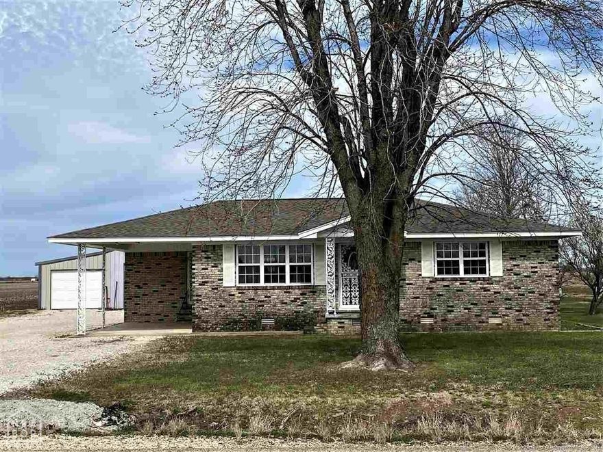 Home features 2 bedroom/1 bathroom. Property also has a 30x30 shop which is heated and cooled.