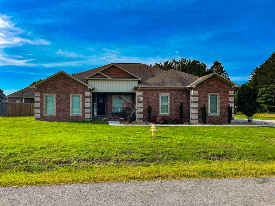 Gorgeous Home in a quiet neighborhood, 3 bed 2.5 bath with large office.  The foyer leads the way to the open concept living room, kitchen and breakfast nook and bar.   A separate dining room is located off the living room for plenty of room for entertaining.  The master has a large bathroom with separate tub and shower.  Master closet has his/her sides.  The guest bedrooms share a jack and jill style bath.  A true two car garage with storage closet and safe room.  Fenced backyard and grilling patio.   You will love the area and all the space.