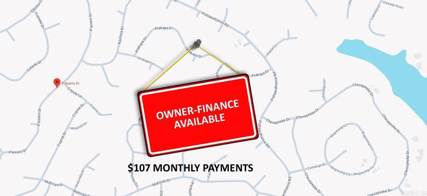 Owner-finance for easy terms. Nice size lot to develop or hold for future value. Public water and electric are available to run to property and will need septic. Owner/agent. 10 months at $107 to own and closing costs are included. Buyer responsible for any/all taxes and lots sold "as-is".  3 or more properties purchased or financed at once - 5% discount on properties 5 or more properties purchased or financed at once - 7.5% discount on properties  10 or more properties purchased or financed at once - 10% discount on properties 25 or more properties purchased or financed at once - 15% discount on properties Parcel ID# 160-12418-000