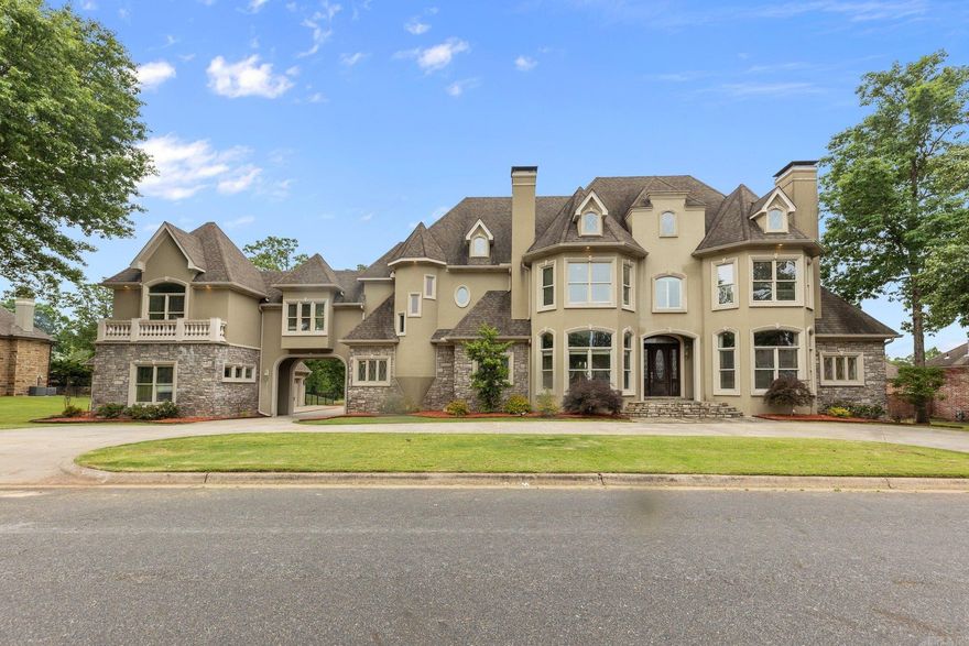 Custom showcase home on golf course at Maumelle Country Club with oversized windows. A gourmet kitchen w/dual fuel Viking range, hibachi grill, sub-zero refrigerator & butler's pantry. Master has a fireplace and private access to pool. En-suite has heated floors, whirlpool tub, glass dual walk-in steam shower, & private patio with hot tub. Whole house audio throughout as well as outdoors for entertaining at its best with outdoor kitchen, pool house & gazebo. Sunroom/home gym, home theater & detached office or in-law quarters with full bath. Geo-thermal heating and cooling, replaced 5 years ago and Gunite pool redone 3 years ago. Invisible fencing system for pets.
