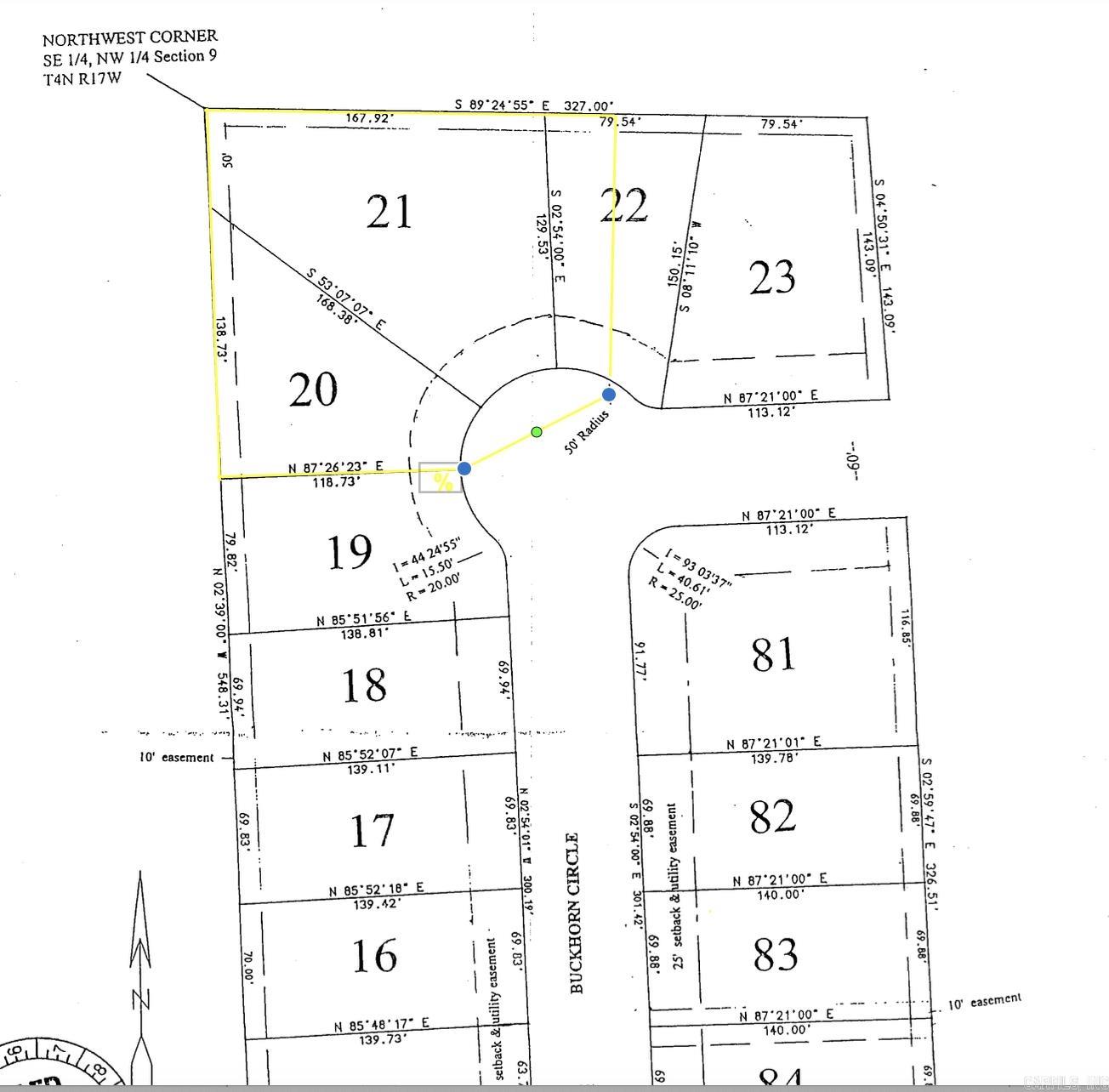 Lot 20, 21 and west 1/2 of 22 of Westgate Phase 2 Subdivision available for sale. Lots adjoin. These could be developed individually or left together. Site built homes only. Utilities available at road. First Electric Coop area electricity provider. Perryville city water and sewer. Fiber internet available.