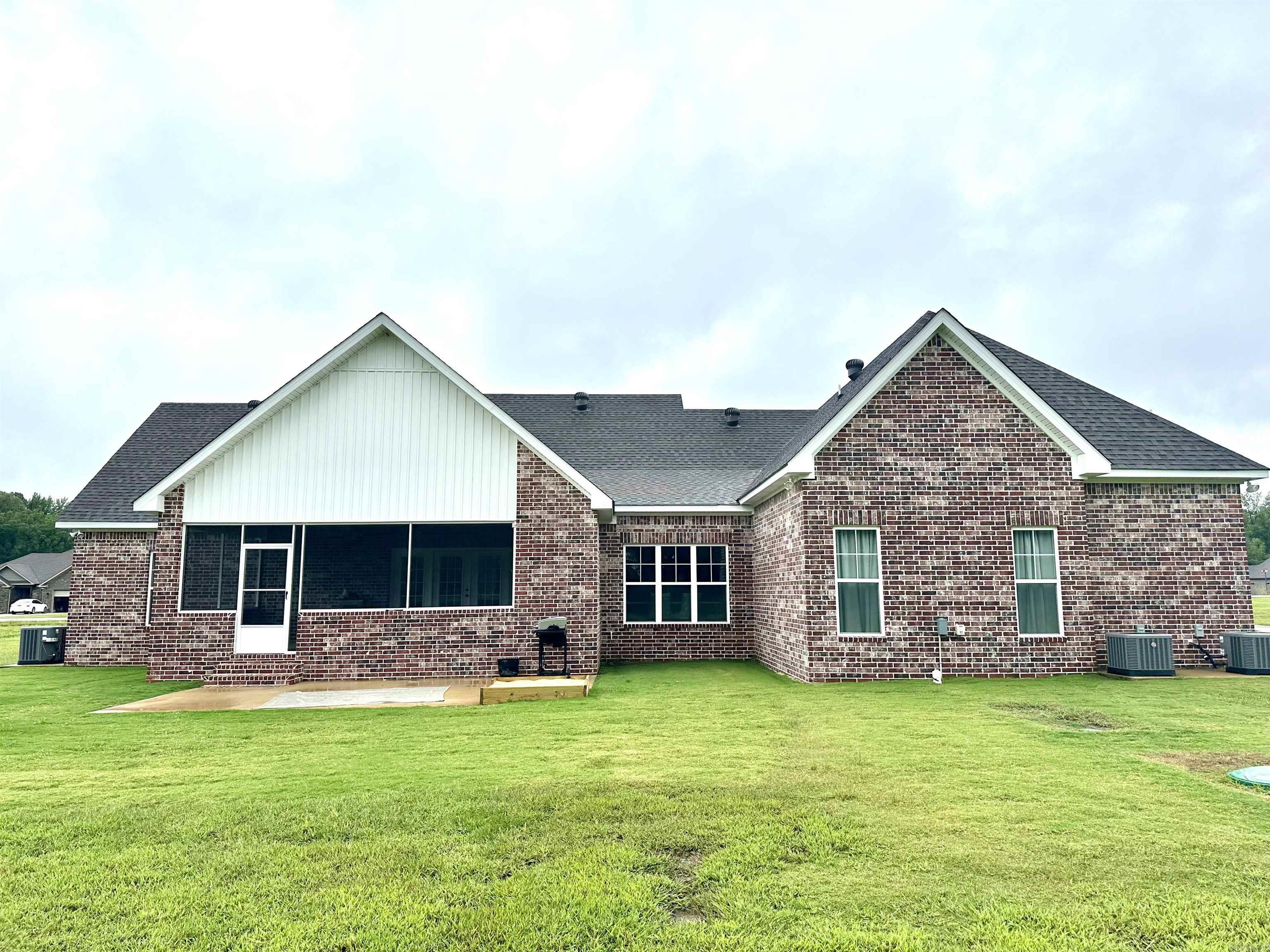 This home sits on 1.59 acres in Woodland Point Subdivision where you can sit on the screened in back porch by the fireplace and watch a game or the deer grazing. The living/kitchen/dining area is an open floor plan. The kitchen has beautiful 2 toned cabinets, floating shelves, built in professional refrigerator, double ovens, gas stove, and large island with breakfast bar. The walk in pantry with a beverage fridge, shelves and cabinets for lots of storage is every chef's dream. Vaulted ceilings with a beam, tons of windows for natural light, gas fireplace are just a few things that makes this home feel so inviting. It offers 4 bedrooms, 3 and 1/2 baths, large laundry room, mud room, office/playroom and a huge bonus room with a full bath and tons of storage space upstairs. Double garage with an extra door for golf cart or lawn mower. This one is special.