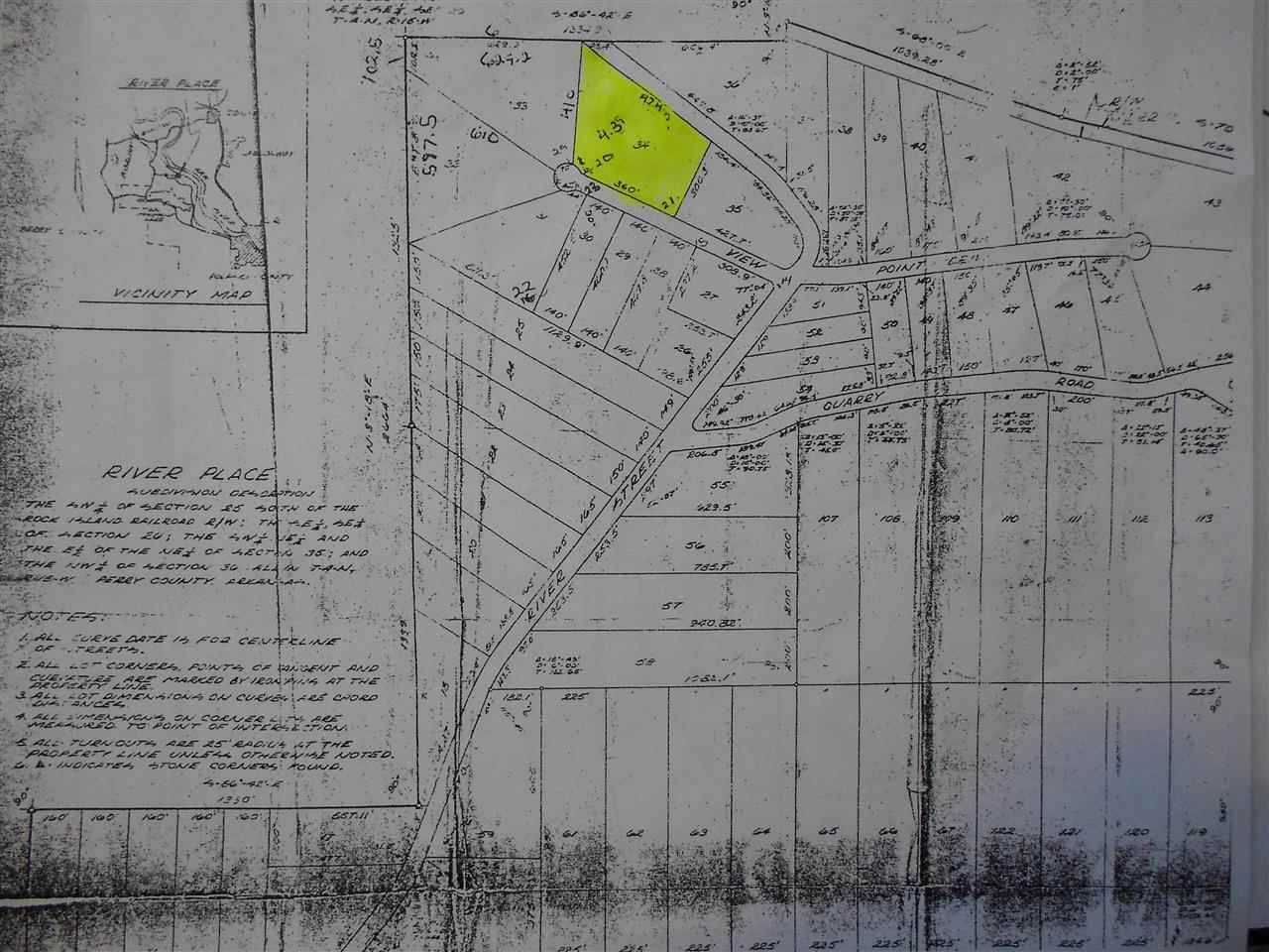 Awesome 4.39 Acres in Perry County, subdivision River Place 1. Located within walking distance of Arkansas River.