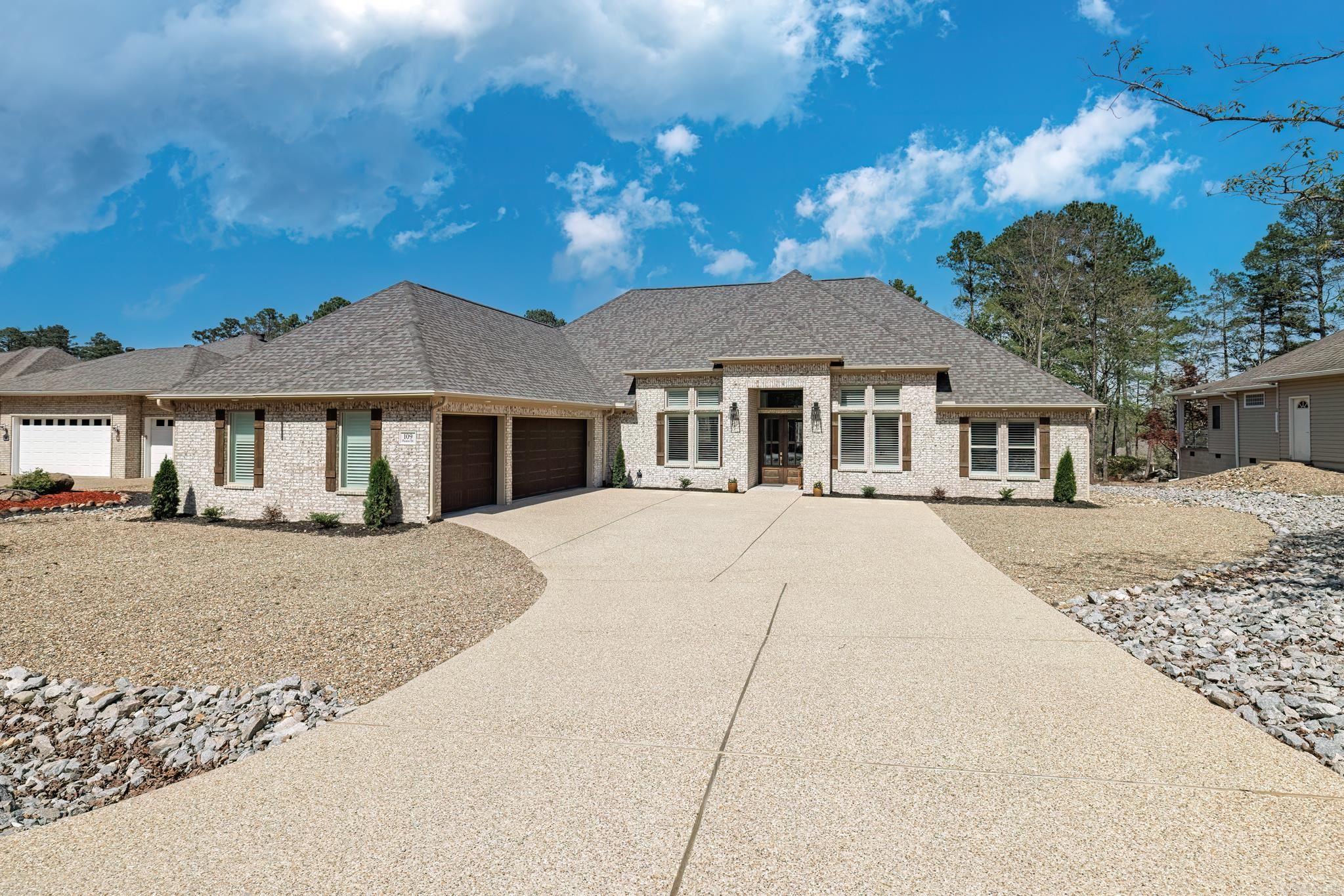 Built in 2024, this beautiful home was built by Carriage Homes and is located on Pinta #4 of Isabella golf course with beautiful views of the fairway! This home has an immediate wow factor as you enter through the double glass doors & see the expansive wall of windows across the back and gorgeous chef inspired kitchen. Other features include wood beams in living area and kitchen, wood flooring throughout, an oversized kitchen island, quartz countertops, loads of kitchen counter & cabinet space, double ovens, large pantry, built-in cabinetry in living room, gas fireplace. In addition to 3 ample size bedrooms, there is an office/den. Primary suite features wood ceiling & ample room for a sitting area. Primary bath boast a walk-in shower, double sinks, & freestanding tub. Sellers have added plantation shutters, gutters with leaf guards, epoxied the garage floor, and screened the back patio giving it an added advantage over new construction. There is a 3-car garage with walkup stairs to a partially floored attic ideal for storage. Don't miss this gem of a home located on a gorgeous lot! $2000 Buy-in fee applies to first time HSV buyers.